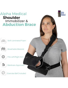 Inmovilizador de Hombro Alpha Medical con Almohada Removible 2