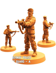 Miniaturas Sin Pintar TYL Policía Militar Humana 32mm - Combo de 5 2