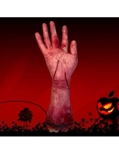Mano Falsa de Halloween MAGICLULU 2 Piezas 30x12 cm Goma