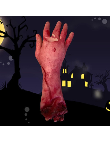 Mano Falsa de Halloween MAGICLULU 2 Piezas 30x12 cm Goma