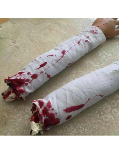 Decoración Halloween Aweilan Mano Cortada Realista 55cm