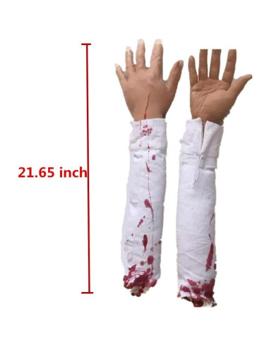 Decoración Halloween Aweilan Mano Cortada Realista 55cm