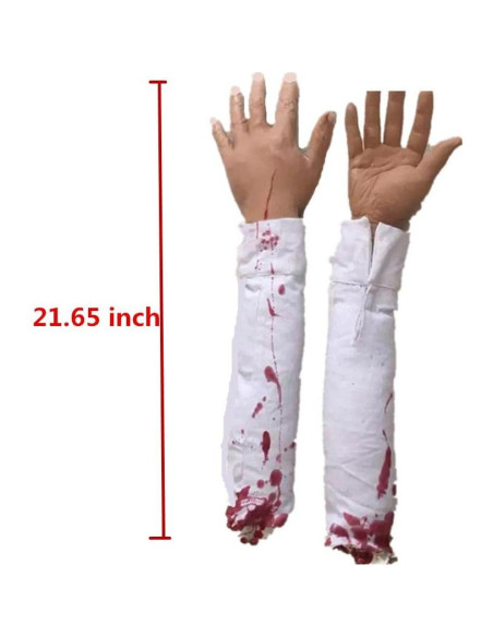 Decoración Halloween Aweilan Mano Cortada Realista 55cm