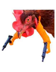 Brazo Falso de Pollo con Decoración de Arma LUOBEIYAOHL Amarillo