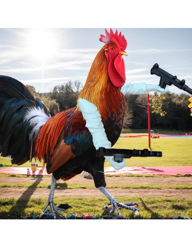 Brazo Falso de Pollo con Decoración de Arma LUOBEIYAOHL Amarillo