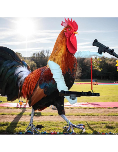 Brazo Falso de Pollo con Decoración de Arma LUOBEIYAOHL Amarillo
