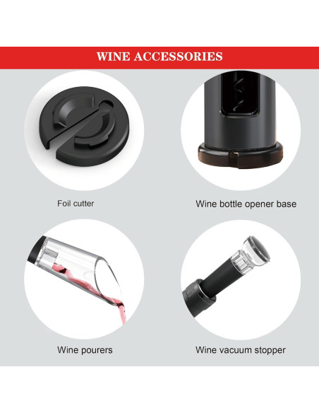 Juego Sacacorchos Uinxan 4 en 1 con Vertedor y Tapones