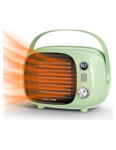 Calentador de Espacio Coolfor 800W Cerámica Verde Portátil