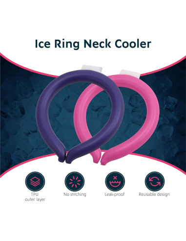 Anillos Refrigerantes para el Cuello Magic Gel - Paquete de 2