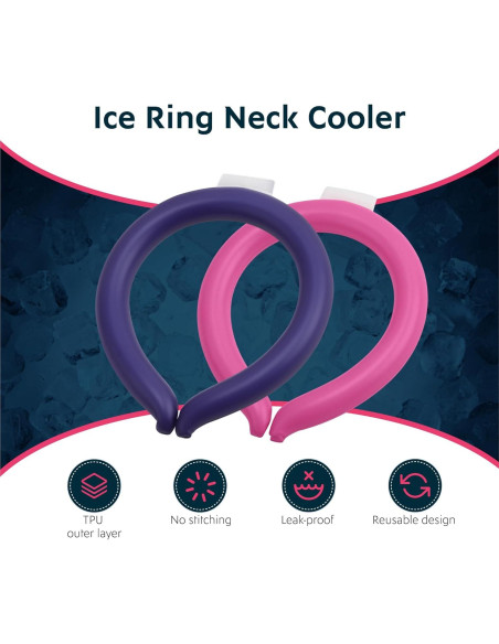 Anillos Refrigerantes para el Cuello Magic Gel - Paquete de 2
