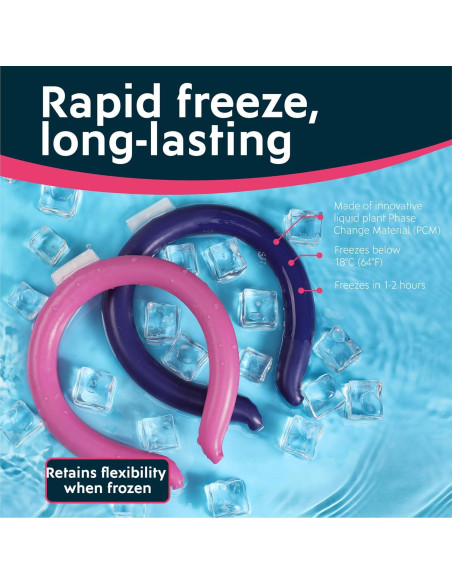 Anillos Refrigerantes para el Cuello Magic Gel - Paquete de 2