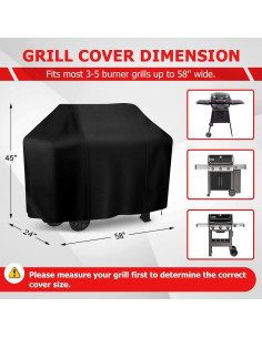 Cubierta para Parrilla iCOVER 58 cm Resistente al Clima 2