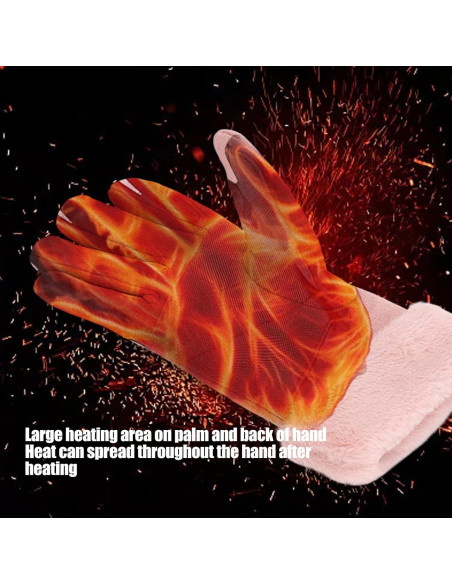 Guantes Calentados Focket para Mujeres - Recargables USB, Térmicos