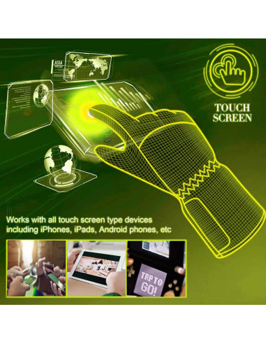 Guantes Calentados Focket para Mujeres - Recargables USB, Térmicos