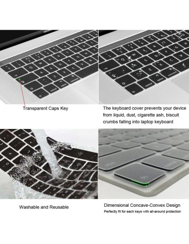 Funda de Teclado Silicona ProElife para MacBook Pro 13 15"