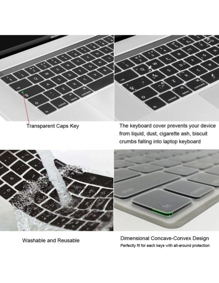Funda de Teclado Silicona ProElife para MacBook Pro 13 15"