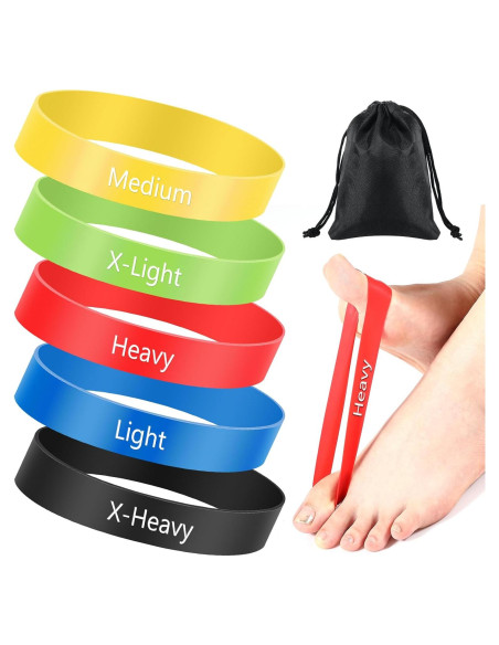 Juego de 5 Bandas de Estiramiento para Dedos WinnerWhy