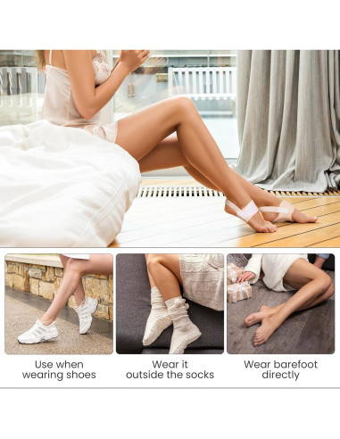 Soportes de Arco Bukihome Ajustables para Fascitis Plantar - Beige