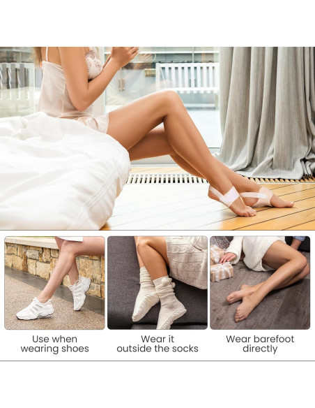 Soportes de Arco Bukihome Ajustables para Fascitis Plantar - Beige