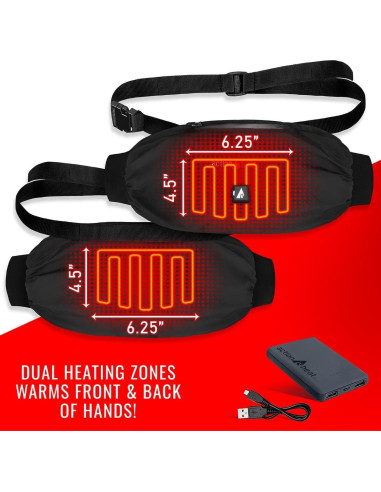 Muff Calentador de Manos ActionHeat 5V - 3 Niveles de Calor