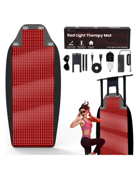 Alfombra de Terapia de Luz Roja Oiameen 188x85cm 1443 LEDs