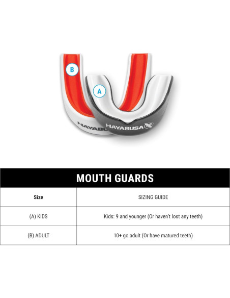 Protector Bucal Hayabusa para Deportes de Combate Juvenil - Negro/Dorado