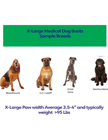 Botín Médico Healers Petcare para Perros - Protección de Patas X-Large