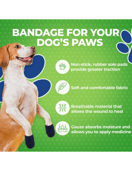 Botín Médico Healers Petcare para Perros - Protección de Patas X-Large