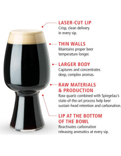 Vasos de Cerveza Stout Spiegelau, Juego de 2, 600 ml 2