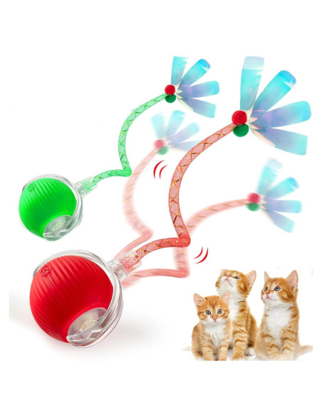 Juguete Interactivo para Gatos y Perros JinRui-T Bola Rodante 2 Pcs