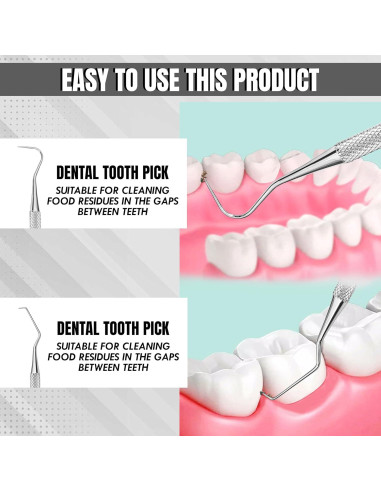 Escalador Dental Profesional Boujee Trends Doble Cara Acero Inoxidable