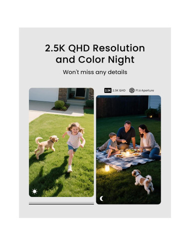 Cámara de Seguridad Inalámbrica Youkey S320 2.5K QHD con WiFi