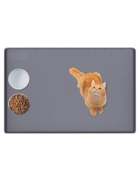 Alfombrilla de Silicona para Comida de Gato Bartuke 86x56cm