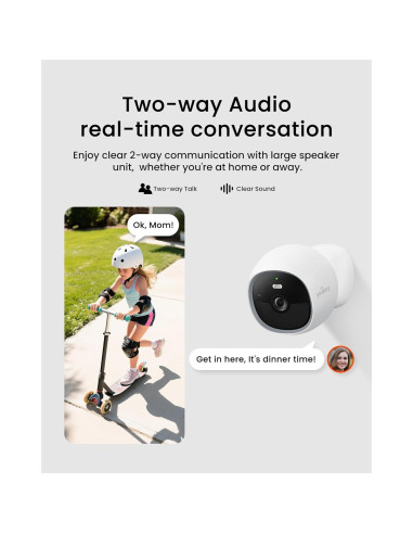 Cámara de Seguridad Inalámbrica Youkey S320 2.5K QHD con WiFi