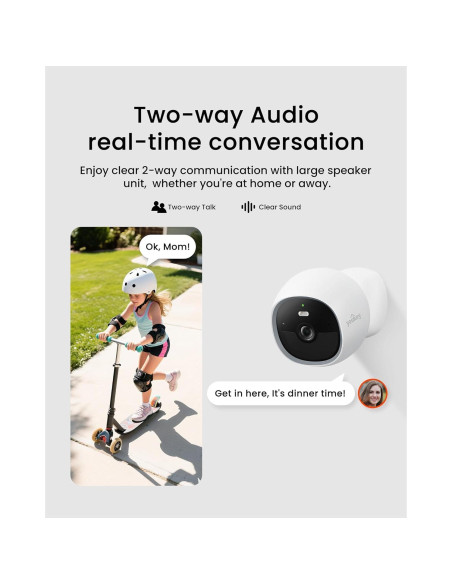 Cámara de Seguridad Inalámbrica Youkey S320 2.5K QHD con WiFi