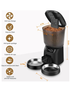 Dispensador Automático de Comida y Agua para Gatos CORGOTE 5L 2