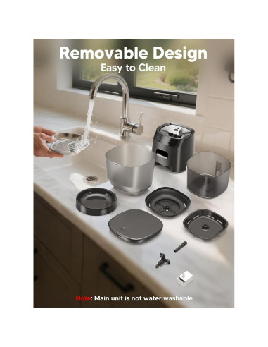 Dispensador Automático de Comida y Agua para Gatos CORGOTE 5L