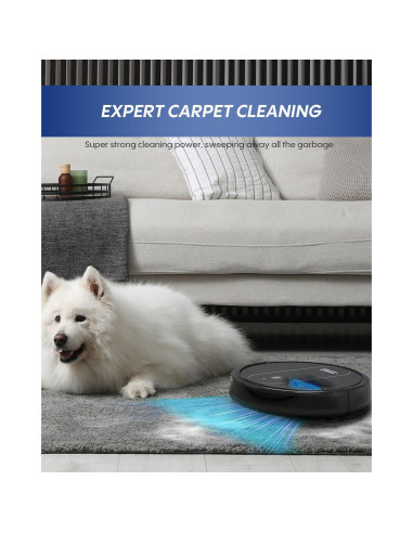 Robot Aspirador 2-en-1 AZQQ H21 4000Pa Control por APP y Alexa