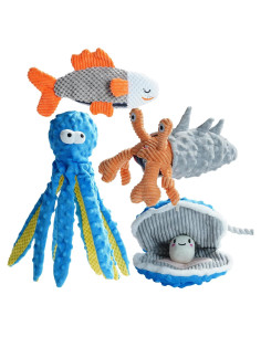 Juguetes para Perros Nocciola 4 Piezas Oceánicas Duraderos