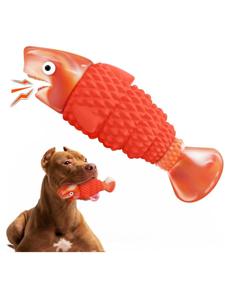 Juguete Indestructible para Perros Ujar - Tiburón Naranja 20cm Juguete Indestructible para Perros Ujar - Tiburón Naranja 20cm