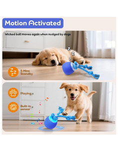 Pelota Interactiva para Perros LEPLE LP51 con Sonido Squeaky 2