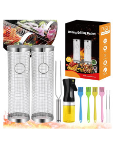 Cesta Parrilla Acero Inoxidable YMXHK 2 PCS Rectangular