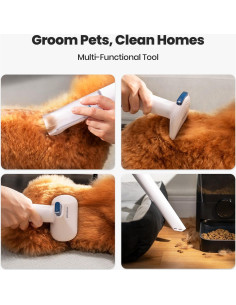 Aspiradora Inalámbrica para Acicalamiento de Perros oneisall 4 en 1 2