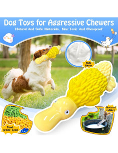 Juguete para Perros Grandes Jeefome Pato Masticador Amarillo 2