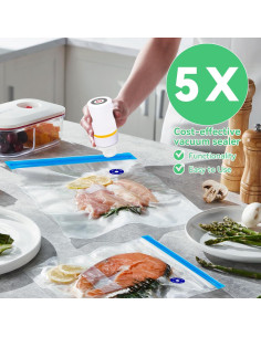 Juego de Sellador al Vacío Kosbon 42 PCS - 30 Bolsas Reutilizables 2