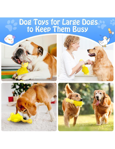 Juguete para Perros Grandes Jeefome Pato Masticador Amarillo