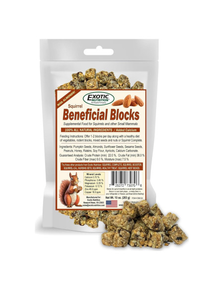 Bloques Nutricionales para Ardillas Exotic Nutrition 283.5 g