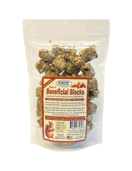 Bloques Nutricionales para Ardillas Exotic Nutrition 283.5 g
