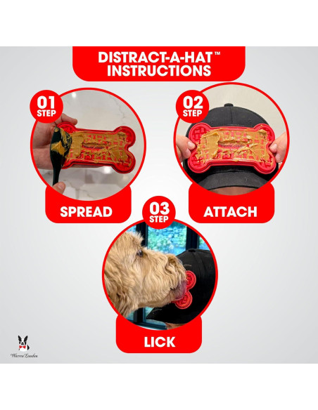 Distract-A-Hat Warren London - Sombrero para Perros Acicalamiento