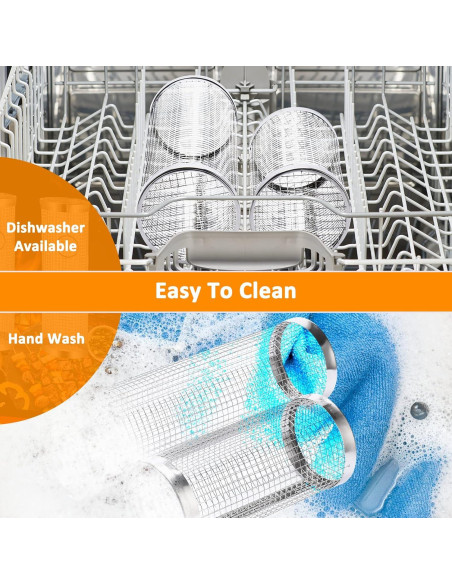 Cesta Parrilla Acero Inoxidable YMXHK 2 PCS Rectangular